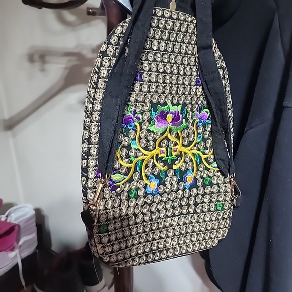 Bohemian Embrodied Back Pack - Picture 3 of 6